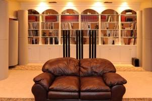 Librería lacada en blanco